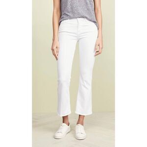 FRAME Re Crop Mini Boot Cut White Jean 33 NWT